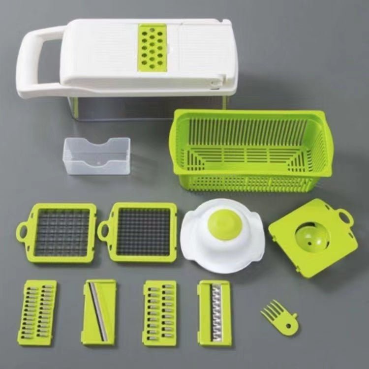 12 In 1 Manual Vegetable Chopper Kitchen Gadgets Food Chopper Onion Cutter Vegetable Slicer - MEDIJIX