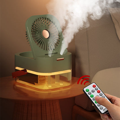 Humidifier Spray Fan Portable Fan Air Cooler Air Humidifier USB Fan Desktop Fan With Night Light For Summer Home Appliance - MEDIJIX