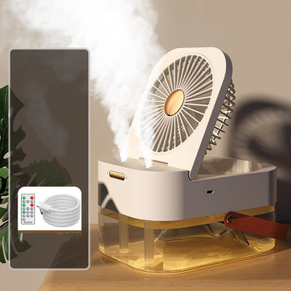 Humidifier Spray Fan Portable Fan Air Cooler Air Humidifier USB Fan Desktop Fan With Night Light For Summer Home Appliance - MEDIJIX