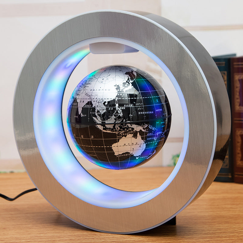 Round LED World Map Floating Globe Magnetic Levitation Light Anti Gravity Magic - MEDIJIX