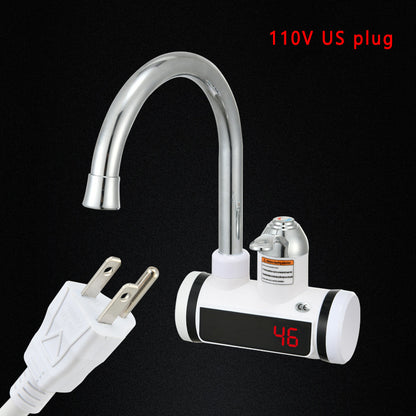 Water Heating Faucet 3000w Instant Hot Electric Faucet Water Heating Tap With LED Display EU Plug 220V Tempreature Faucet