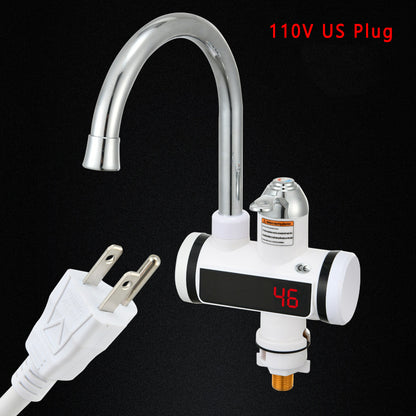 Water Heating Faucet 3000w Instant Hot Electric Faucet Water Heating Tap With LED Display EU Plug 220V Tempreature Faucet