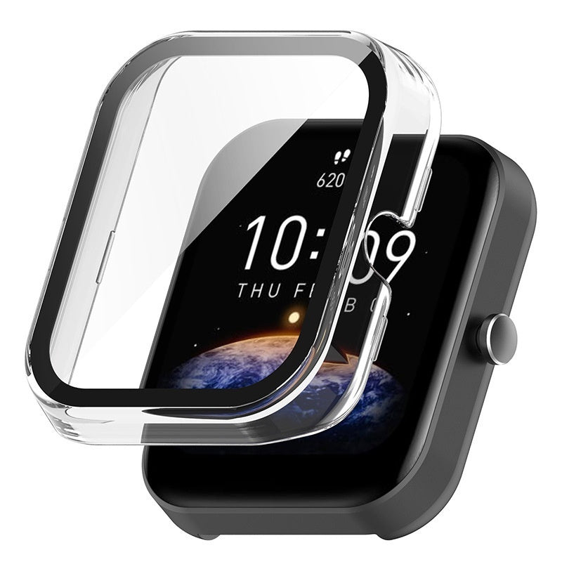 Applicable To Huami Amazfit Bip3 Pro Watch Case Tempered Film Integrated Shell Drop - resistant Hard Case - MEDIJIX