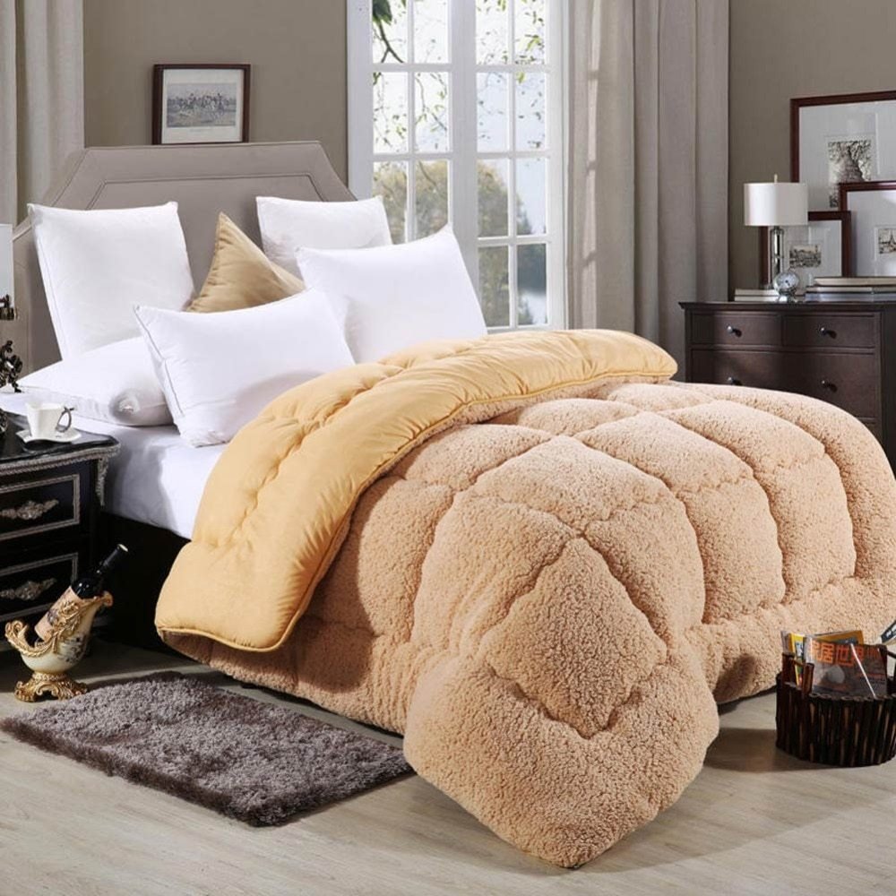 Australian lamb wool winter quilt thickened warm quilt - MEDIJIX