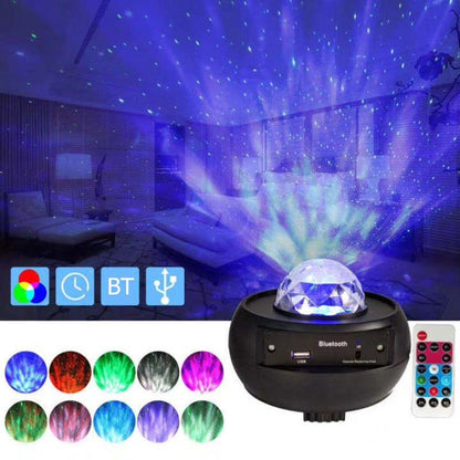 Colorful Starry Sky Ocean Wave LED Light Star Projector SB V - MEDIJIX