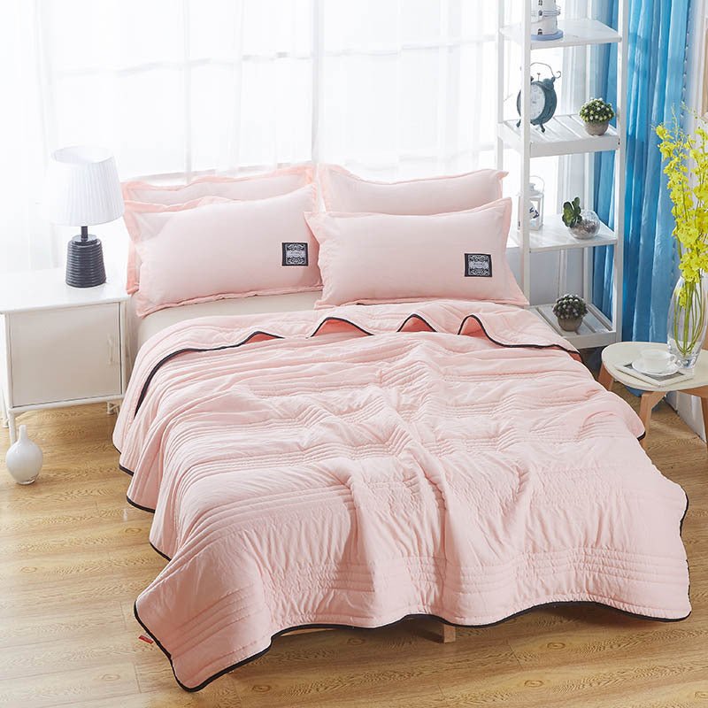 Cooling Blankets Pure Color Summer Quilt Plain Summer Cool Quilt Compressible Air - conditioning Quilt Quilt Blanket - MEDIJIX