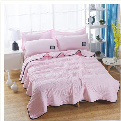 Cooling Blankets Pure Color Summer Quilt Plain Summer Cool Quilt Compressible Air - conditioning Quilt Quilt Blanket - MEDIJIX