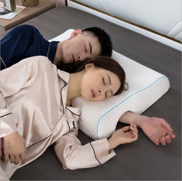 Couples Pillow Arched Cuddle Pillow With Slow Rebound Memory Foam For Arm Rest Hand Pillow - MEDIJIX