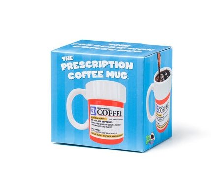 Creative Prescription Coffee Mug Ceramic Cup Milk Mug Water Drinking Cups Funny Gift for the Caffeine Lover - MEDIJIX