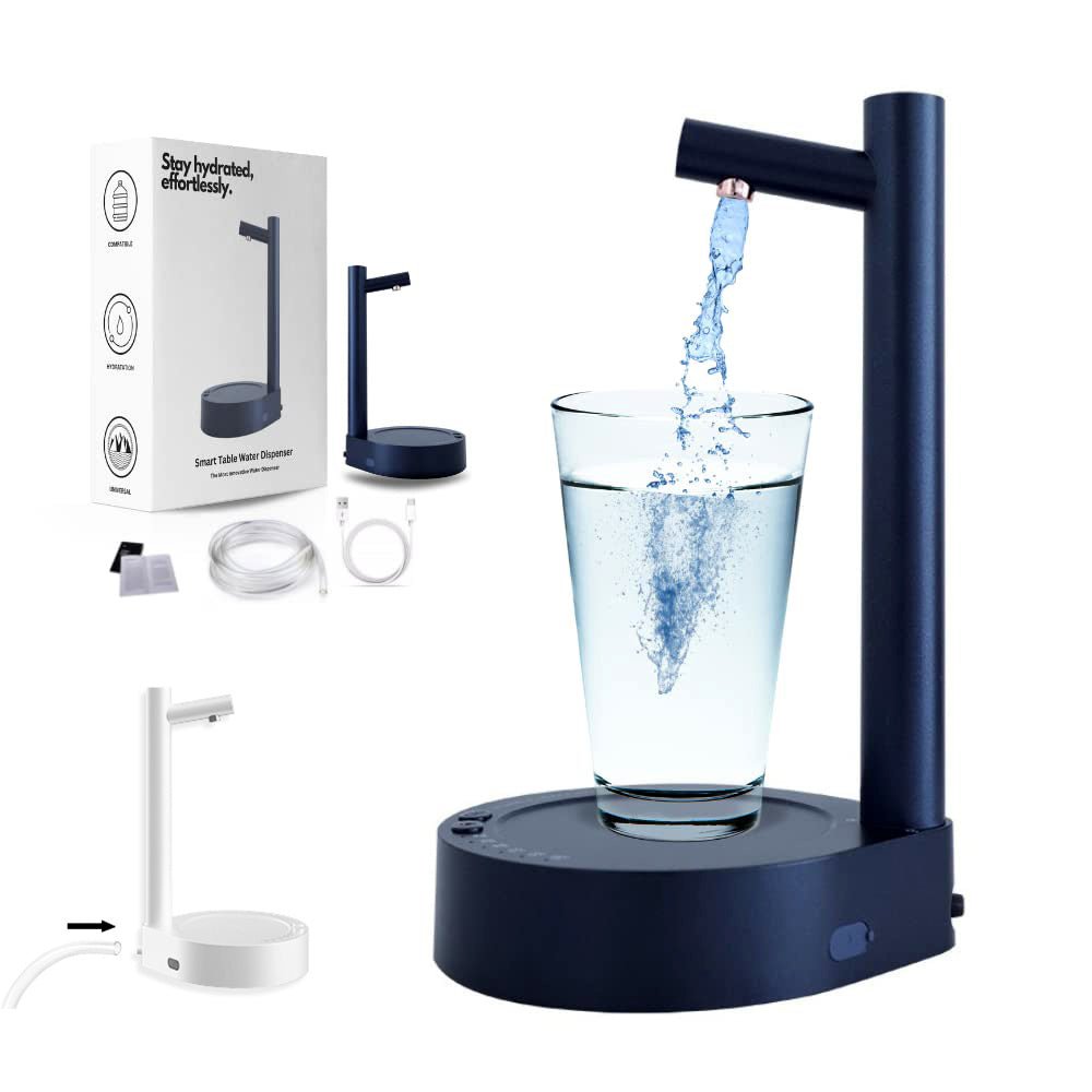 Desk Dispenser Electric Water Gallon Automatic Water Bottle Dispenser Rechargeable Water Dispenser - MEDIJIX