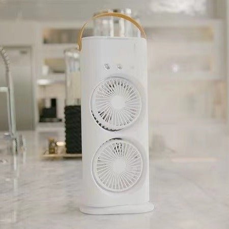 Double - ended Spray Fan Portable Humidifier Fan Air Conditioner Household Small Air Cooler Hydrocooling Portable Air Adjustment - MEDIJIX