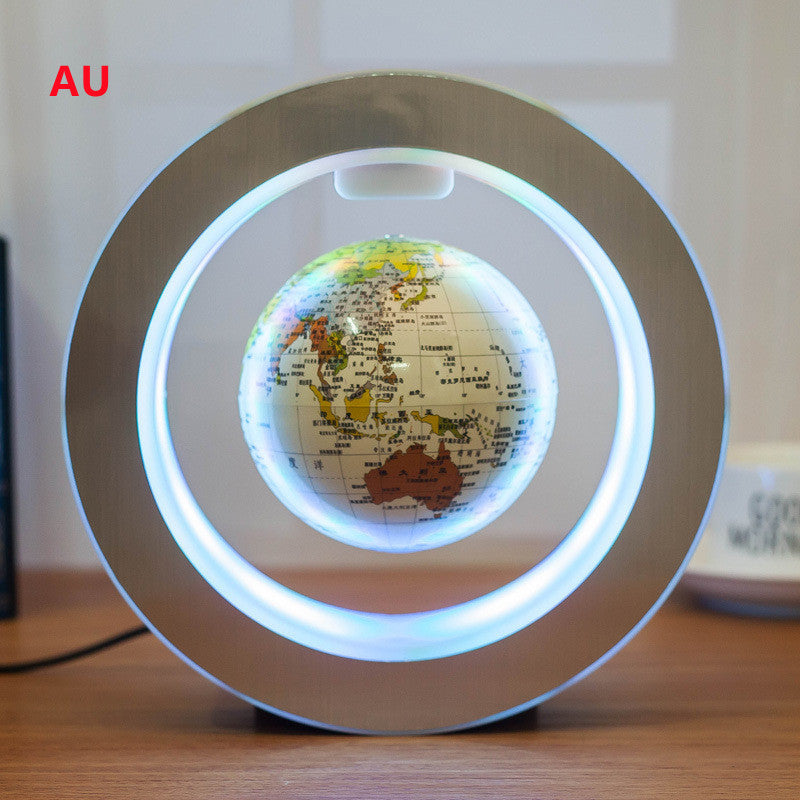 Round LED World Map Floating Globe Magnetic Levitation Light Anti Gravity Magic - MEDIJIX