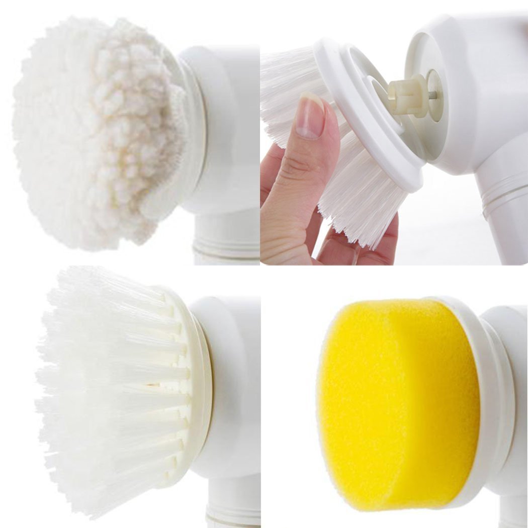 Electric Cleaning Brush Magic Brush Electric Bathtub Brush Housework 5 In 1 Cleaning Brush Electric Bathtub Brush - MEDIJIX