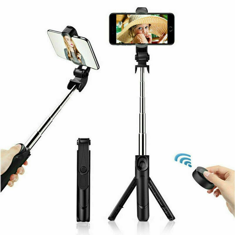 Fit Telescopic Selfie Stick Bluetooth Tripod Monopod Phone Holder - MEDIJIX