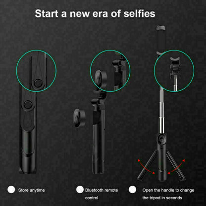 Fit Telescopic Selfie Stick Bluetooth Tripod Monopod Phone Holder - MEDIJIX