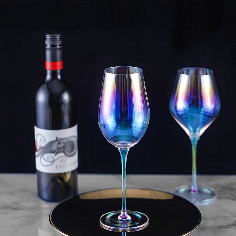 Gradient Colorful Glass Goblets Nordic Red Wine Glasses - MEDIJIX