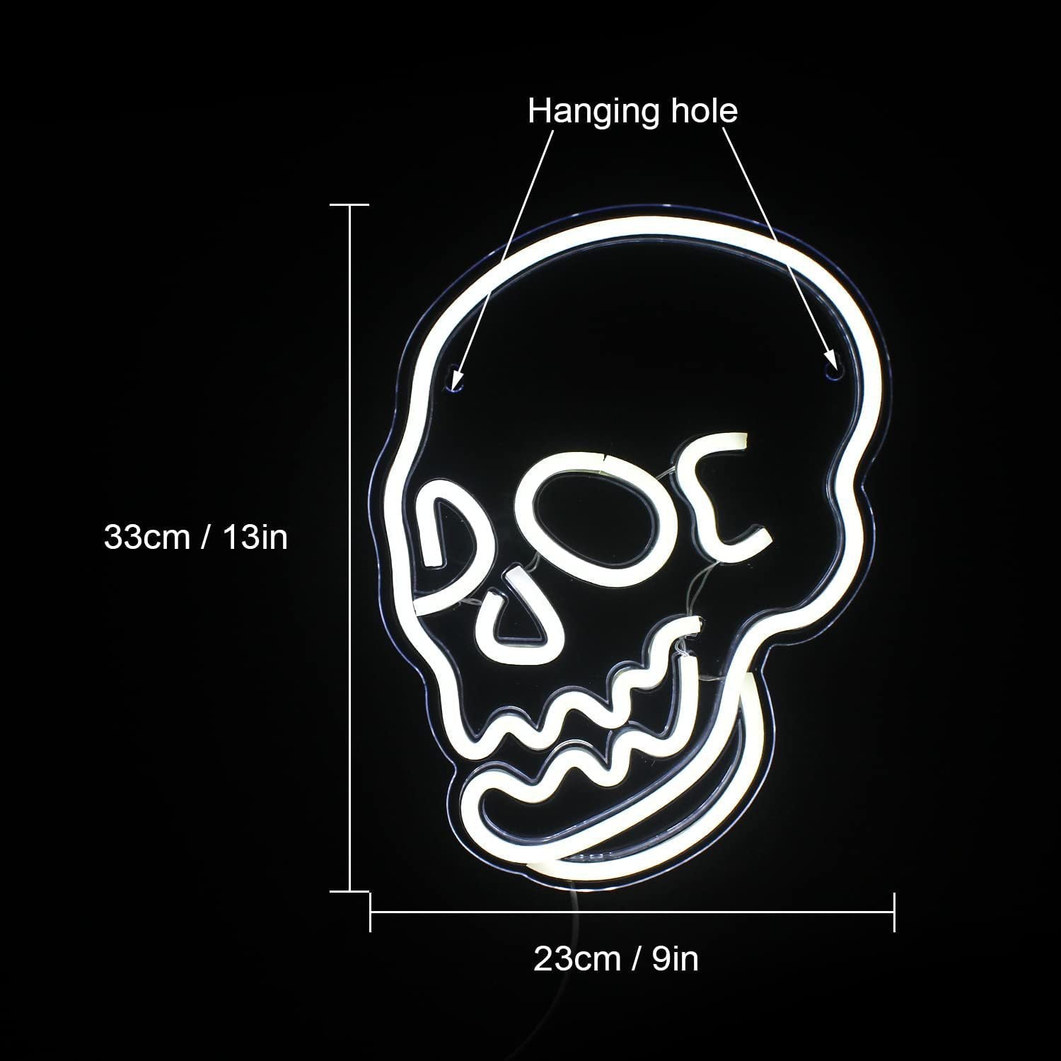 Halloween Decoration LED Neon Skull - MEDIJIX