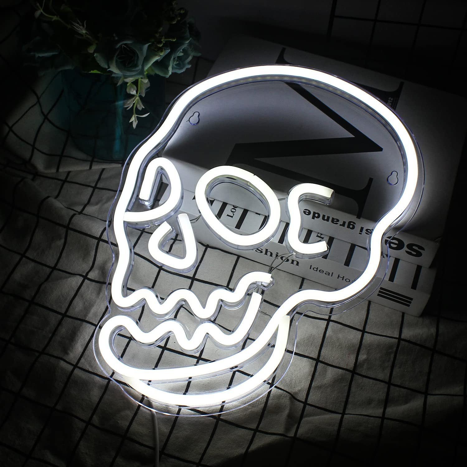 Halloween Decoration LED Neon Skull - MEDIJIX