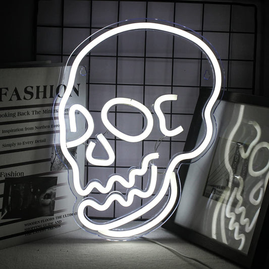 Halloween Decoration LED Neon Skull - MEDIJIX