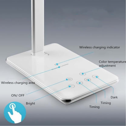 Huawei Apple Wireless Charging Desk Lamp LED Eye Protection Desk Lamp Bedside Folding - MEDIJIX