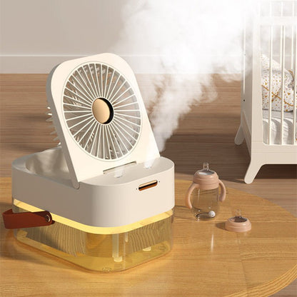 Humidifier Spray Fan Portable Fan Air Cooler Air Humidifier USB Fan Desktop Fan With Night Light For Summer Home Appliance - MEDIJIX