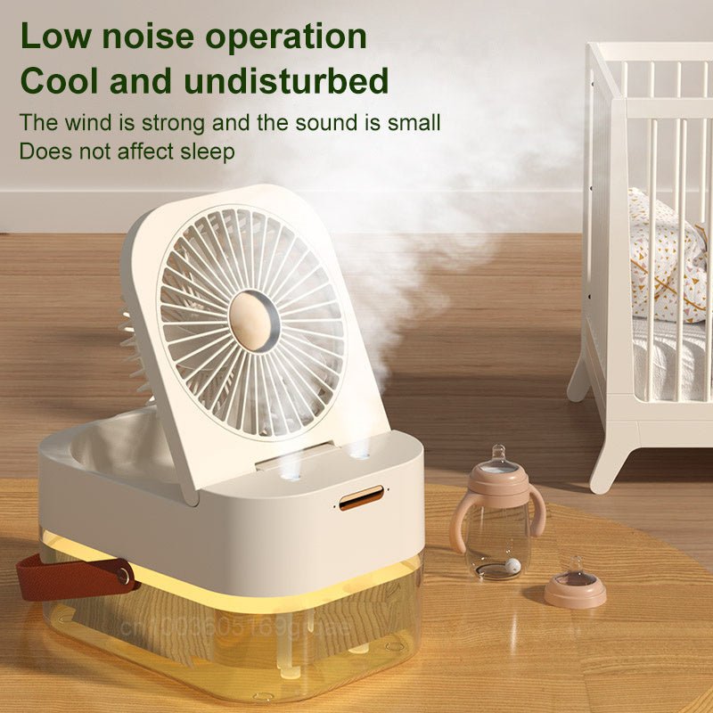 Humidifier Spray Fan Portable Fan Air Cooler Air Humidifier USB Fan Desktop Fan With Night Light For Summer Home Appliance - MEDIJIX