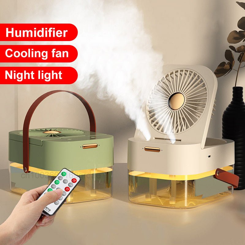 Humidifier Spray Fan Portable Fan Air Cooler Air Humidifier USB Fan Desktop Fan With Night Light For Summer Home Appliance - MEDIJIX