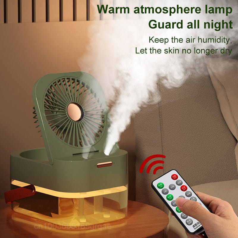 Humidifier Spray Fan Portable Fan Air Cooler Air Humidifier USB Fan Desktop Fan With Night Light For Summer Home Appliance - MEDIJIX