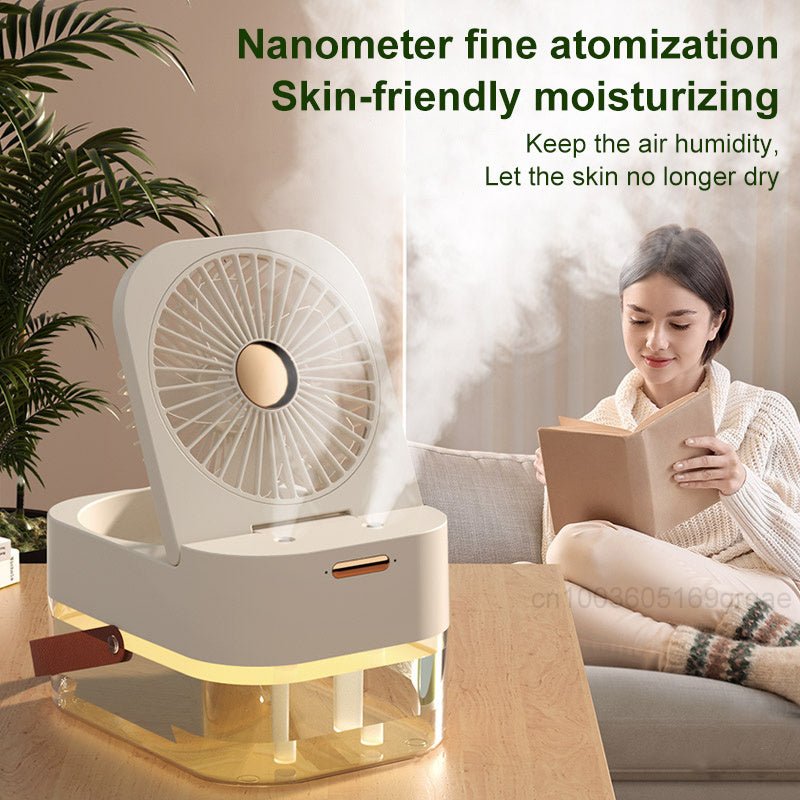 Humidifier Spray Fan Portable Fan Air Cooler Air Humidifier USB Fan Desktop Fan With Night Light For Summer Home Appliance - MEDIJIX