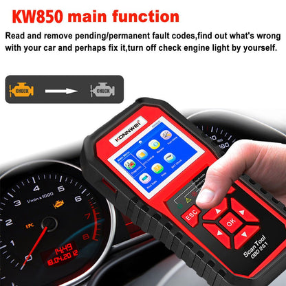 KW850 OBD2 CAN BUS Code Reader car engine fault code detector scanner - MEDIJIX