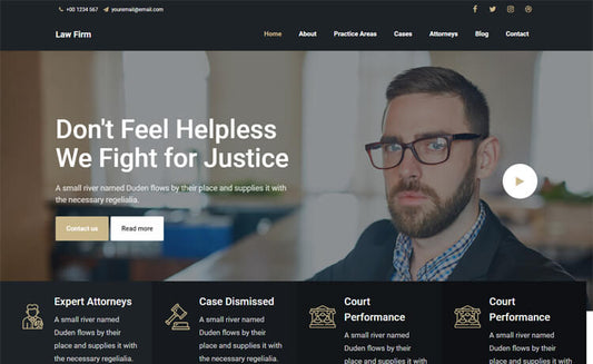 Law Firm – Bootstrap 4 HTML5 Agency Website Templates - MEDIJIX