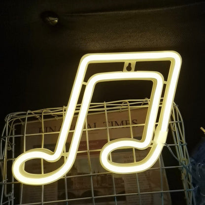 LED Musical Note Decorative Neon Lights - MEDIJIX