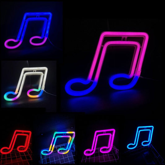 LED Musical Note Decorative Neon Lights - MEDIJIX