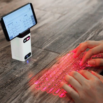 LEING FST Virtual Laser Keyboard Bluetooth Wireless Projector Phone Keyboard For Computer Pad Laptop With Mouse Function - MEDIJIX