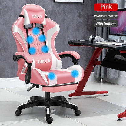 Men's Computer Home Comfort Ergonomic Dormitory Gaming Seat Swivel Chair - MEDIJIX