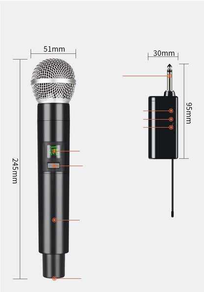 Microphone Wireless One For Two Home Sound Card - MEDIJIX