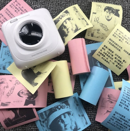 Mini Bliuetooth Wireless Thermal Printer Paper Sticker Label Printer - MEDIJIX