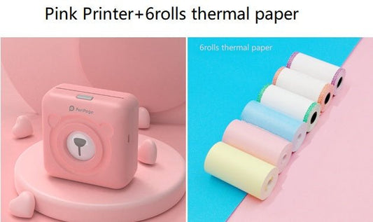 Mini Bliuetooth Wireless Thermal Printer Paper Sticker Label Printer - MEDIJIX