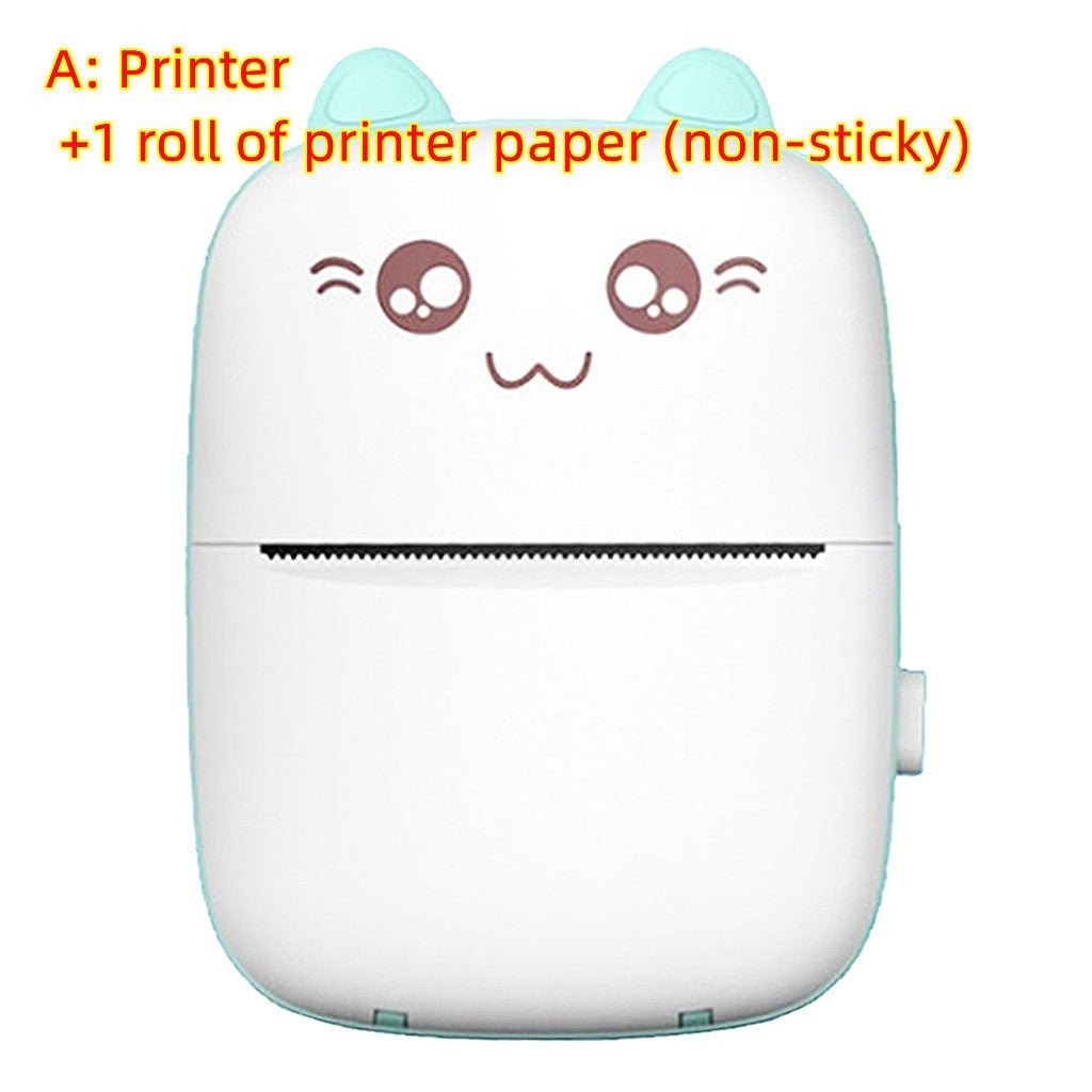 Mini Printer Portable Mini Bluetooth WiFi New Wrong Printer Mobile Phone Photo Title Note Hot Print Pocket Student Error Label Printer - MEDIJIX