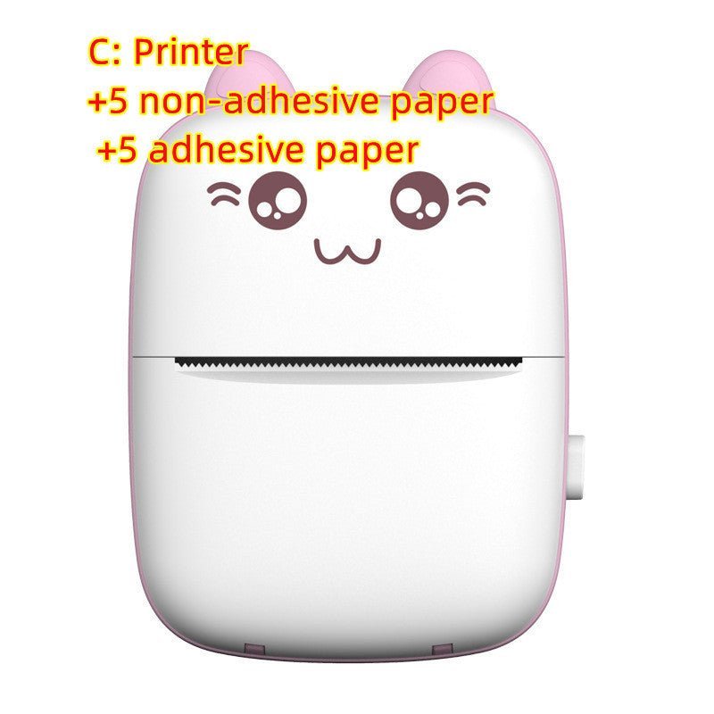 Mini Printer Portable Mini Bluetooth WiFi New Wrong Printer Mobile Phone Photo Title Note Hot Print Pocket Student Error Label Printer - MEDIJIX