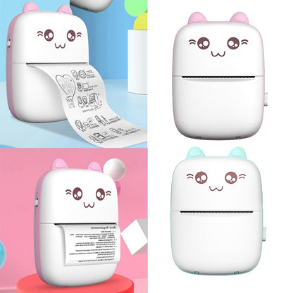 Mini Printer Portable Mini Bluetooth WiFi New Wrong Printer Mobile Phone Photo Title Note Hot Print Pocket Student Error Label Printer - MEDIJIX