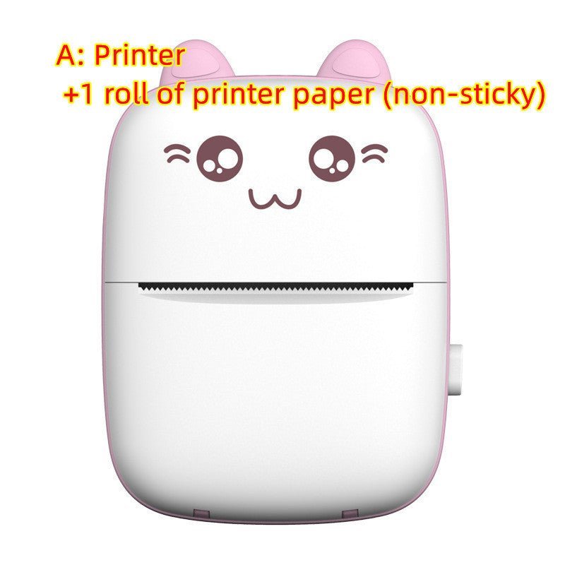 Mini Printer Portable Mini Bluetooth WiFi New Wrong Printer Mobile Phone Photo Title Note Hot Print Pocket Student Error Label Printer - MEDIJIX