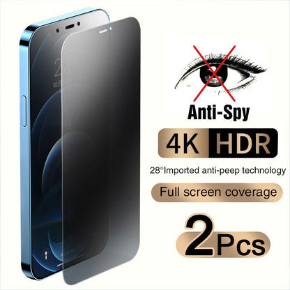 Mobile Phone Anti - peeping Tempered Glass Full Screen iphone - MEDIJIX