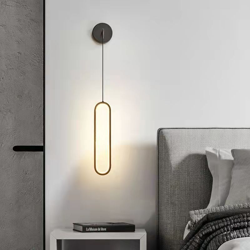 Modern Minimalist Bedside Wall Lamp Living Room Wall Light Bulb Nordic Internet Celebrity Minimalist - MEDIJIX