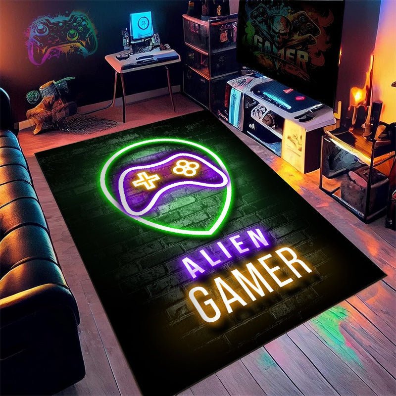 Neon Game Machine Room Decoration Carpet - MEDIJIX