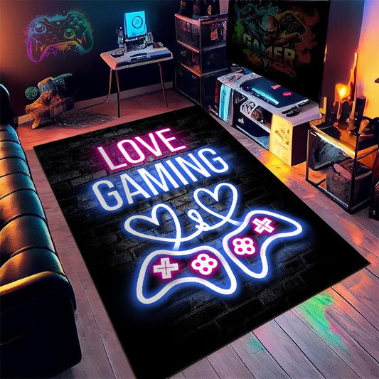 Neon Game Machine Room Decoration Carpet - MEDIJIX