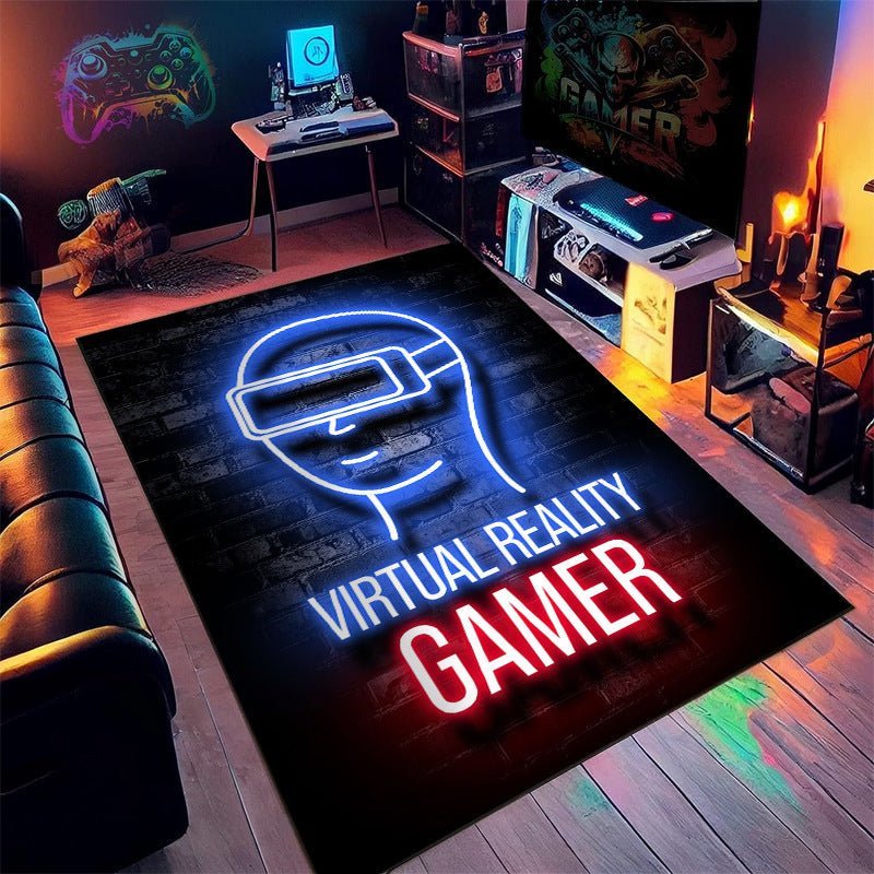 Neon Game Machine Room Decoration Carpet - MEDIJIX