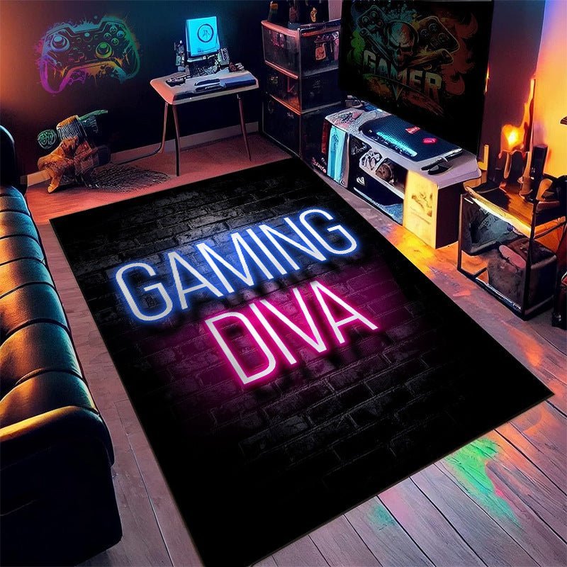 Neon Game Machine Room Decoration Carpet - MEDIJIX