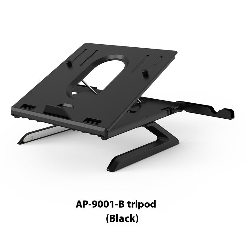 New Laptop Stand Multifunctional Folding Lift Portable Laptop Stand Monitor Increase Rack Aluminum Alloy Base - MEDIJIX