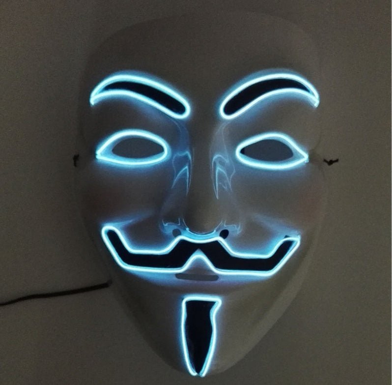 New LED Guy Fawkes Mask - MEDIJIX